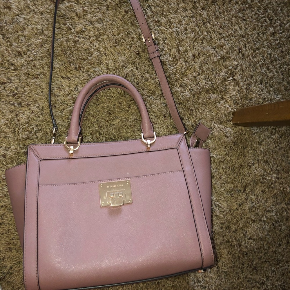 Micheal Kors blush pink bag